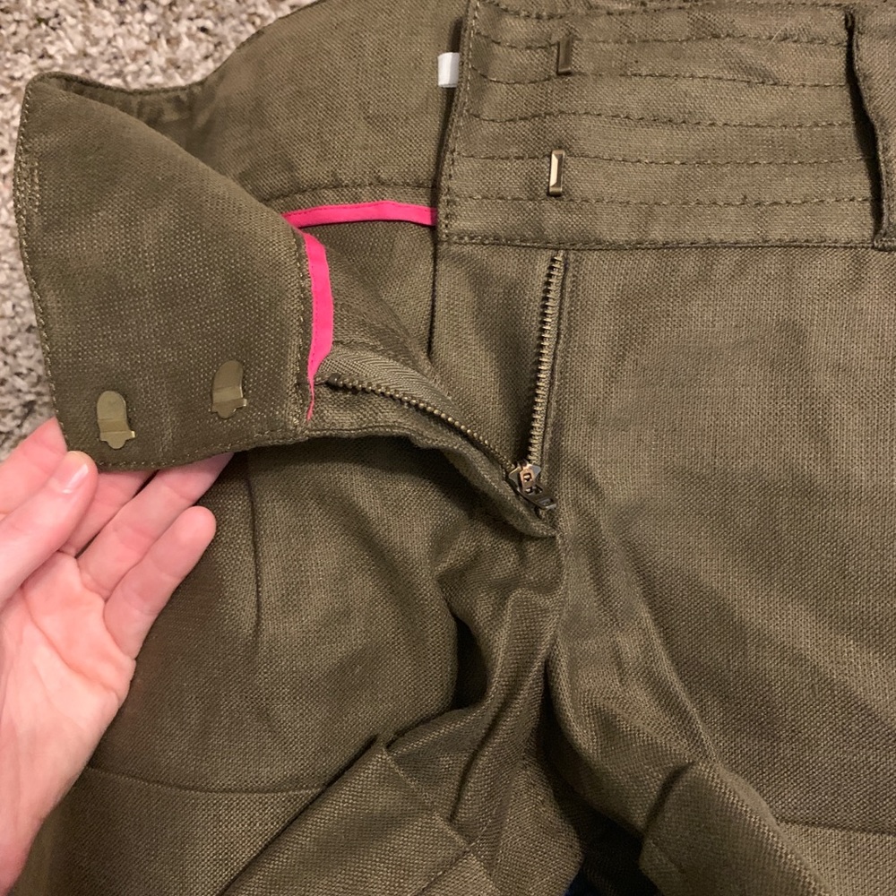 6 DIANNE VON FURSTENBERG OLIVE JONAH SHORTS - Picture 8 of 8